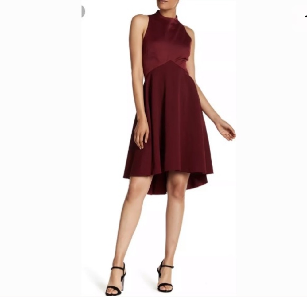Ted Baker Red A-Line Halter Mini Dress NWOT